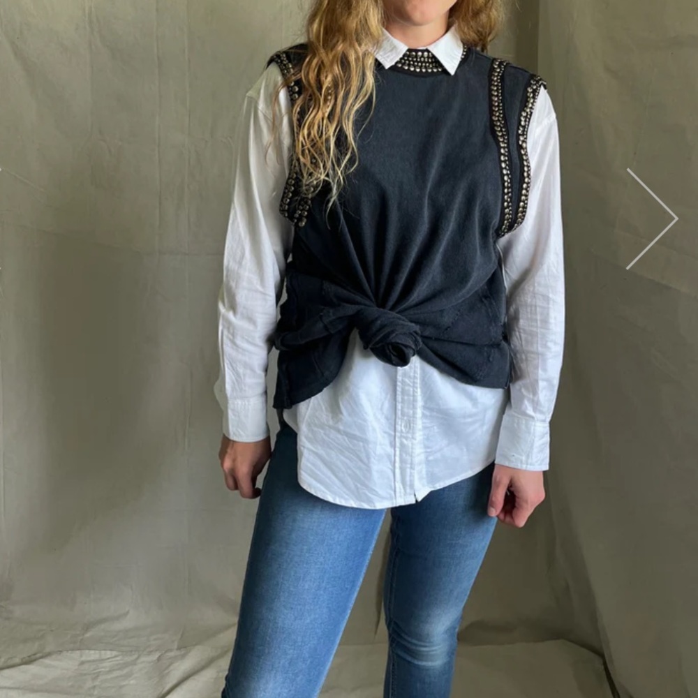 NWT Free People studded cowboy western Nashville going out tank NEVER BEEN WORN